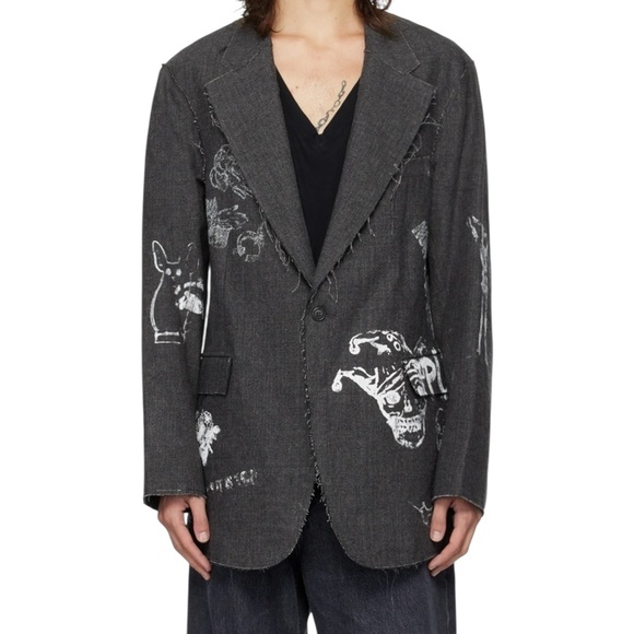 R13 Raw-Cut Ragged Blazer - Picture 1 of 3